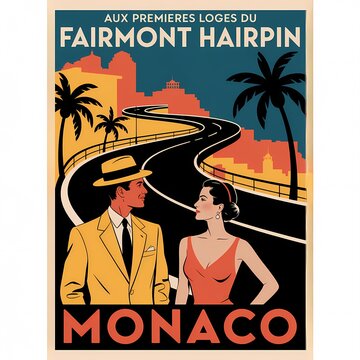 Art Deco Elegance: Monacos Fairmont Hairpin Hotel Vintage Journey