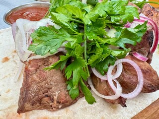 fresh raw meat
