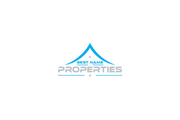Real estate logo-property logo-construction logo-roof logo-building logo-house logo
