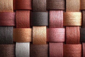 Woven pattern of colored strips