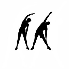 Senior man performing gentle stretching exercises for flexibility and health