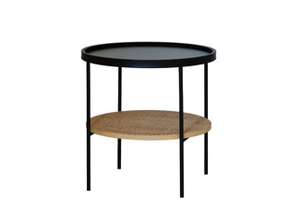 modern side table isolated on white background