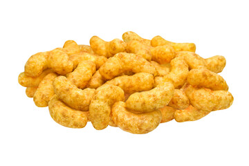 Peanut flips isolated on white background