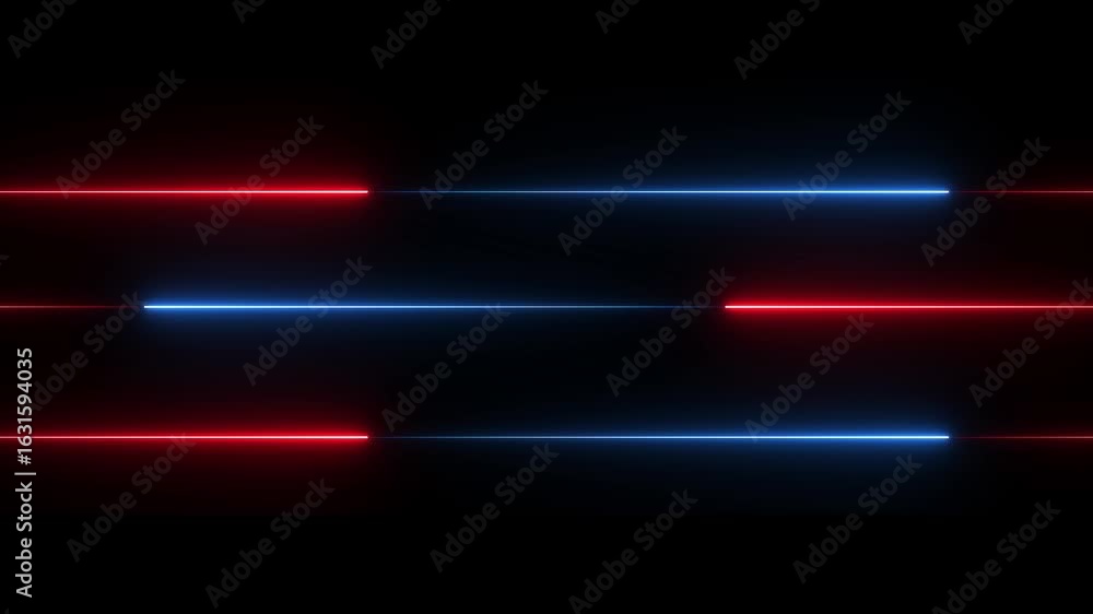 Poster neon line animation. glowing line motion. line moving video. the direction of the horizontal line.