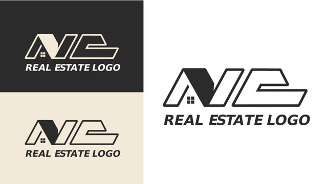 NC LETTER LOGO, REAL ESTATE LOGO, NC ALPHABET