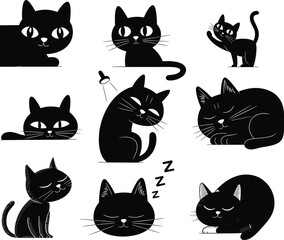 A collection of six black silhouettes on a white background, featuring business professionals, including both men and women, standing in various formal poses, illustrating 