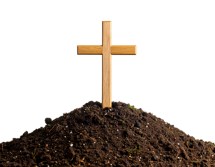 cross on white background