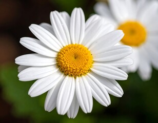 Close-up of a beautiful white daisy