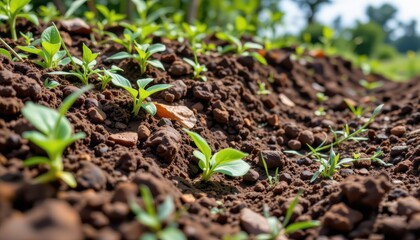 disturbance of soil layers during underground excavation disrupts microbial communities affecting soil fertility and ecosystem functions critical for vegetation growth.