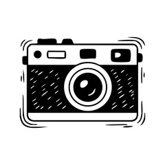 Vintage camera photography equipment illustration for photographers and creative professionals design element