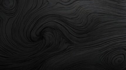 Black Wooden Surface with Detailed Grain Texture &ndash; Sleek and Modern Natural Design