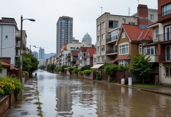 old concrete cities absorb heat and alter rainfall patterns contributing to unpredictable storm intensity and unplanned urban flooding