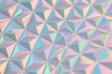 Iridescent Polygonal Pattern Abstract Colorful Geometric Background