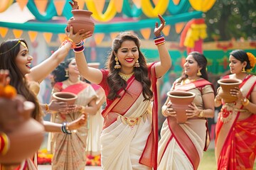 Durga Puja Festivities 2024 Celebrations of Hindu Bengali Tradition and Devotion