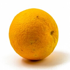 Orange fruit on isolated surface. The texture of the skin is visible.