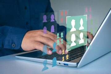 Customer Targeting and Segmentation Concept, audience targeting, digital marketing, personalized...