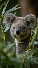 Koala Portrait Soft Morning Light Depth of Field