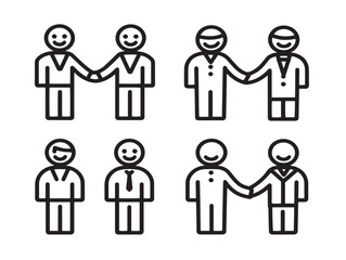 Team Discussion and Business Meeting Icons Pack