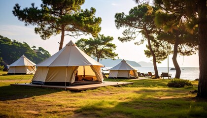 tent in the forest