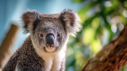 Naklejka premium Koala with Blurred Background Natural Light Sharp