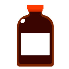 ラベルが付いた瓶のイラスト