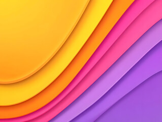 Fototapeta premium Abstract Background Illustration: Vibrant Wavy Layers