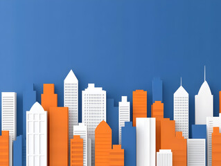 Modern Cityscape 3D Illustration