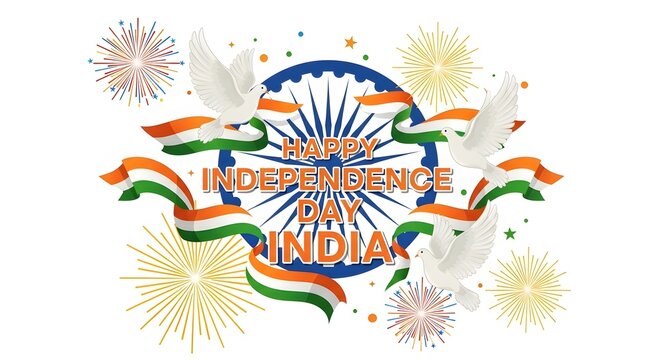 happy independence day india celebration banner - Powered by Adobe