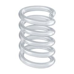 PNG Transparent coiled metal spring illustration.