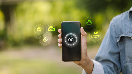 Mobile CO2 Monitoring and Eco Sustainability Application