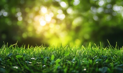 Obraz premium Soft sunlight glimmers on the surface of the lake as morning breaks. Surrounding trees and plants create a serene atmosphere, inviting relaxation and reflection.