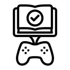 This Gamification icon is suitable for Learning Management System, etc