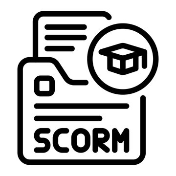 This SCORM File icon is suitable for Learning Management System, etc
