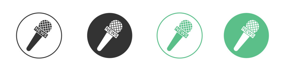 News microphone icon