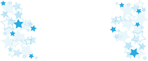 Fototapeta premium Blue star vector seamless Pattern isolated repeat background wallpaper.