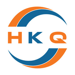 HKQ letter design. HKQ letter technology logo design on a white background. HKQ  Monogram logo design for an entrepreneur and business.