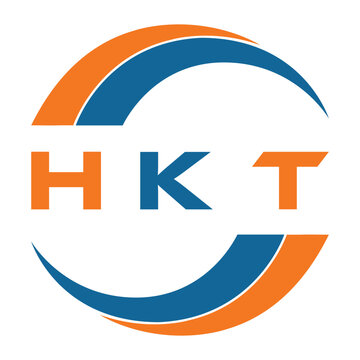 HKT letter design. HKT letter technology logo design on a white background. HKT  Monogram logo design for an entrepreneur and business.