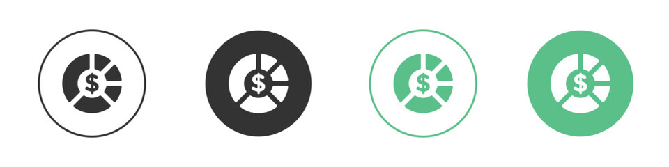 Obraz premium Asset allocation icon