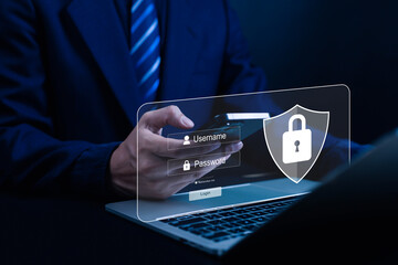 Screen lock key, Cyber ​​security concept, Security and encryption, User privacy, Network...