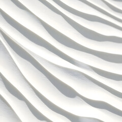 White Wave Abstract 3D Background