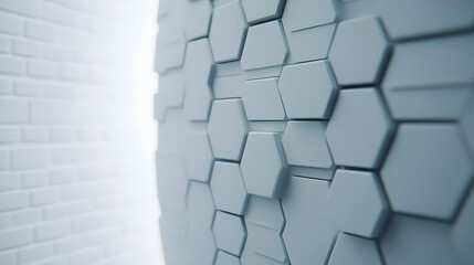 Abstract 3D Hexagon Background