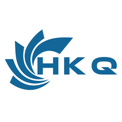HKQ letter design. HKQ letter technology logo design on a white background. HKQ  Monogram logo design for an entrepreneur and business.