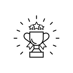 Trophy background design. Champion, winner, achievement trophy