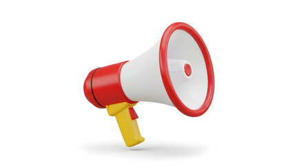  Red and White Megaphone for Announcements, Marketing, and Promotion