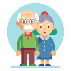 grandfather and granddaughter