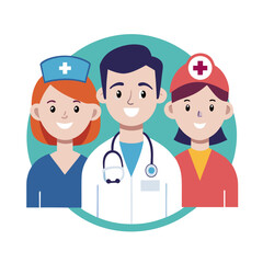 Fototapeta premium group of doctors and nurses