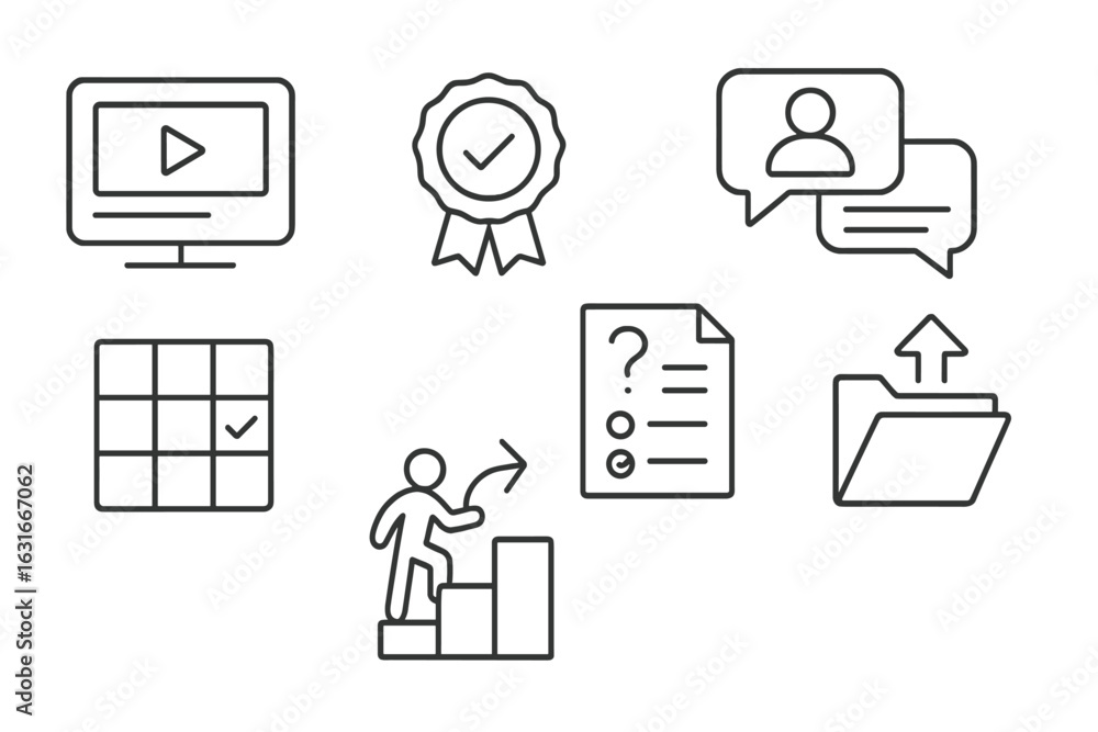 Poster digital tools for online learning and skill development in modern education environments