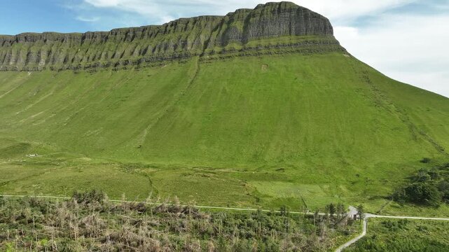 benbulbin mountain co sligo ireland aerial