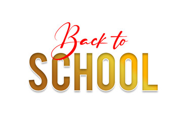 Back to school lettering cutout