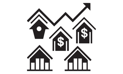 Finance and Money Icons Set Wallet, Coins, Growth, Banking & Investment Symbols